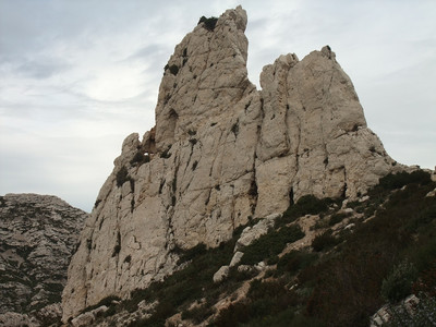 Aiguille de Sormiou : face S Aiguille de Sormiou : face S