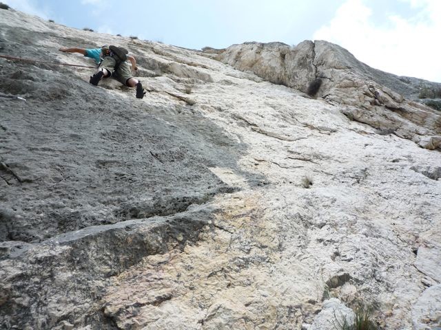 Sainte Victoire, Albélia : dièdre à libérer...