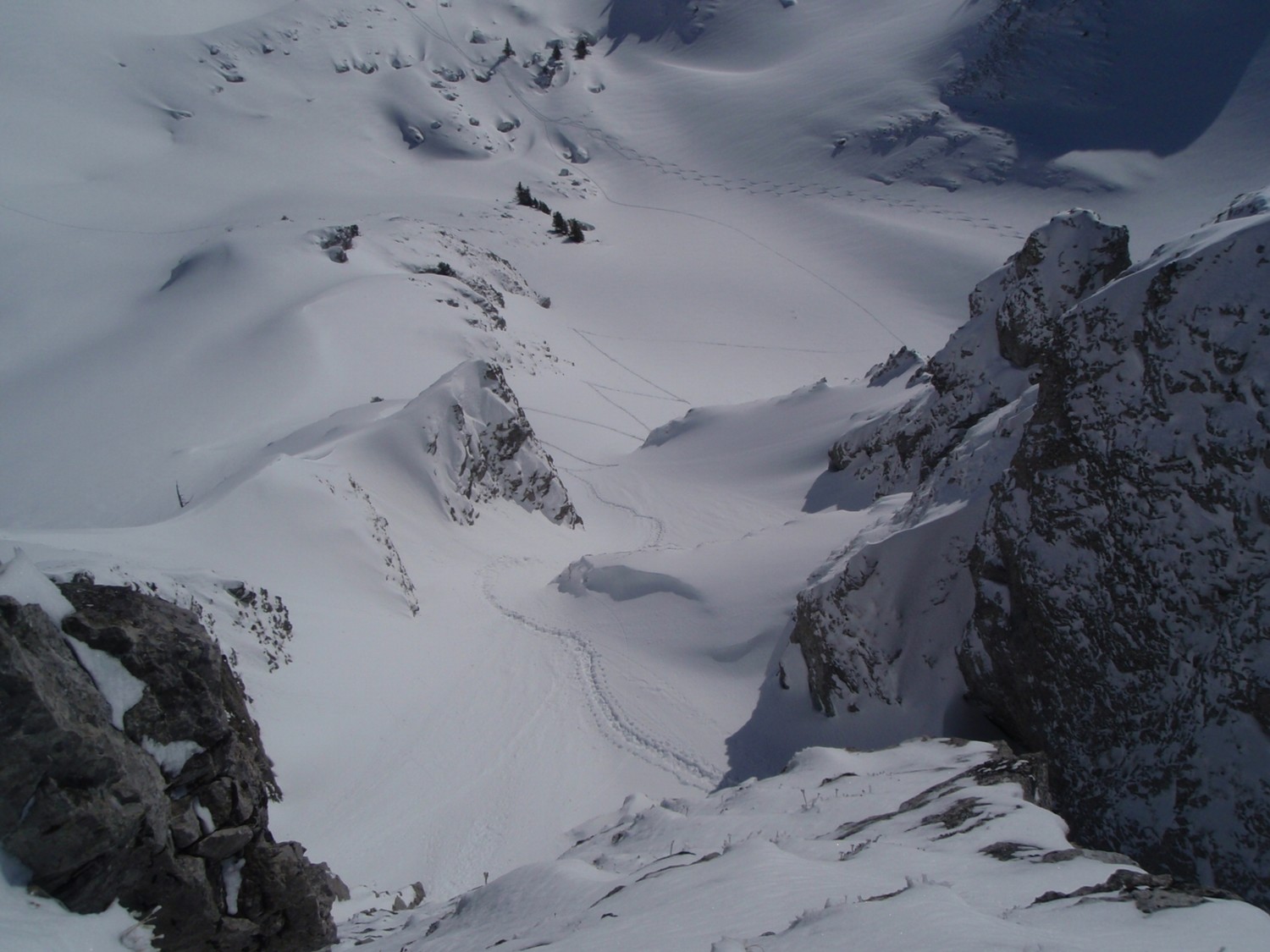 Le couloir du Gnolu vu du haut