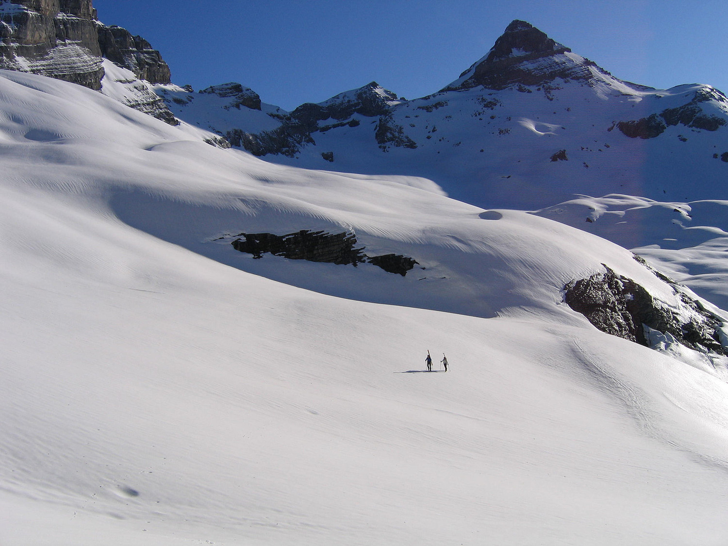 Le premier plateau et la Tour Sallière en fond