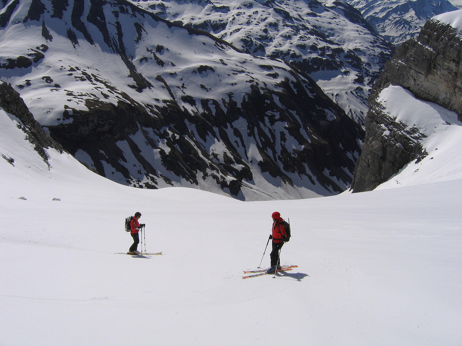 Le glacier des Fonds sous le col du Ruan