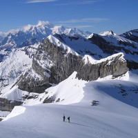 L'arête SW du Ruan peu après le col du Ruan