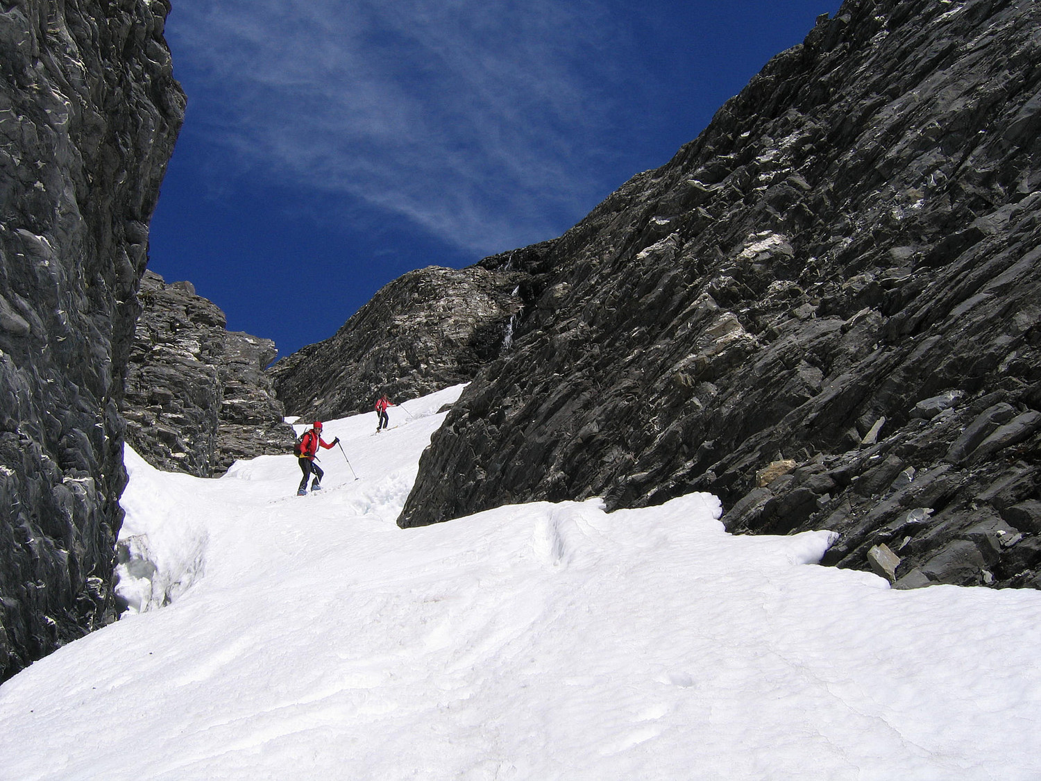 Le passage dans la gorge au dessus des Traverses (Ruan)