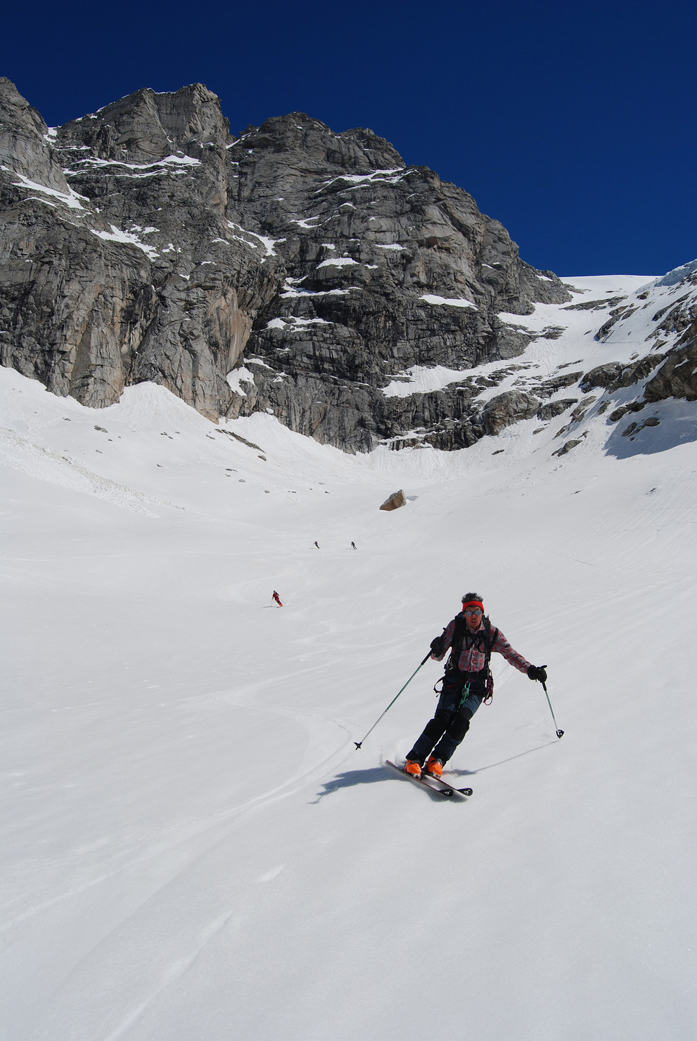 Discesa in Val Salarno su ottimo firn.