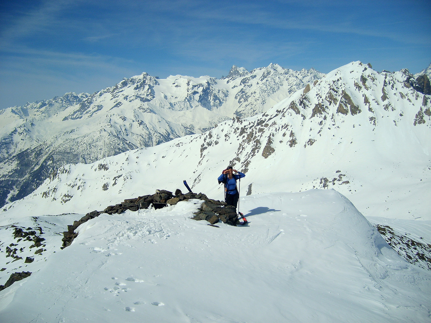 La Gardiole : vue sur les Ecrins depuis le sommet