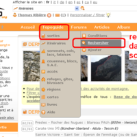 rechercher une sortie