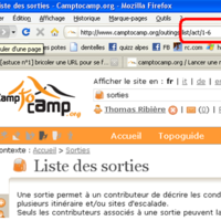rechercher une sortie raquettes url non modifiée