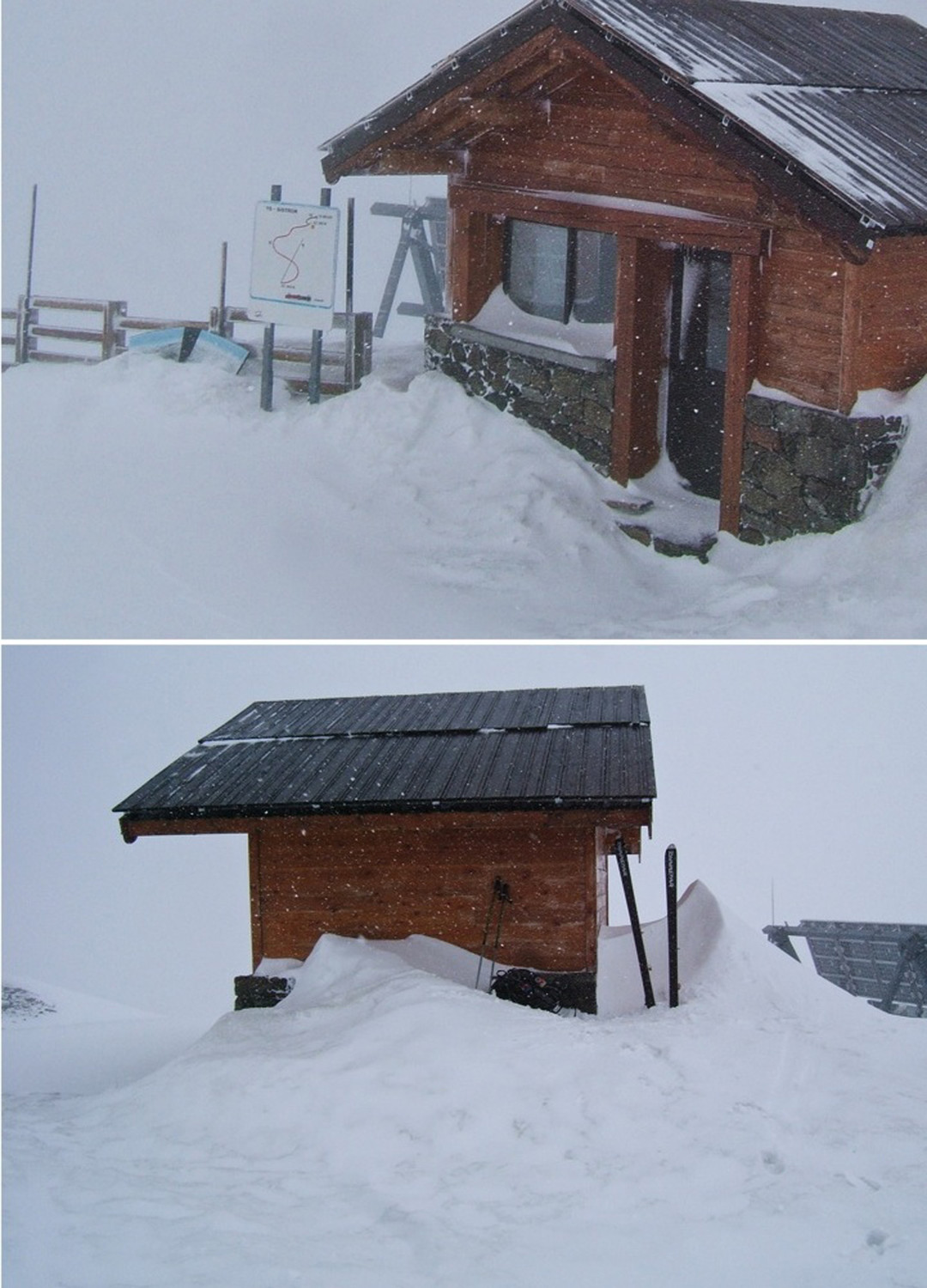 SISTRON et la cabane où j'ai pu m'abriter.
