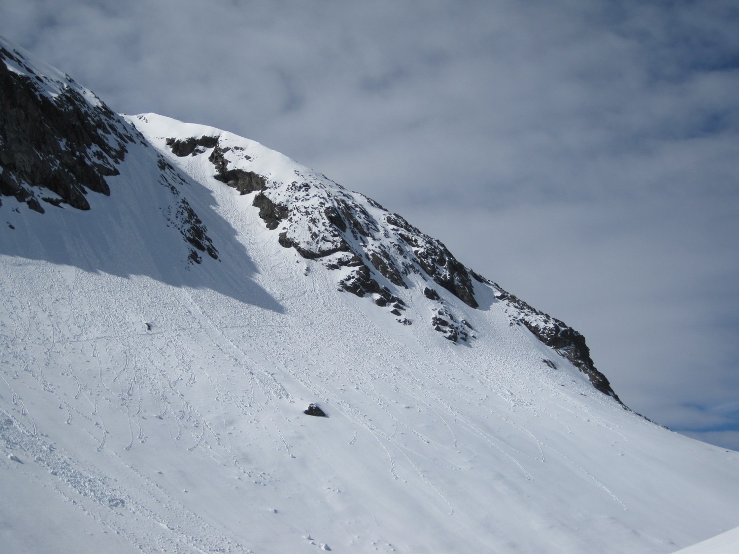 Couloir Nord bien rempli