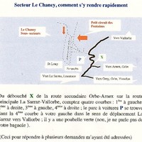 Plan d'accès rapide au Chaney