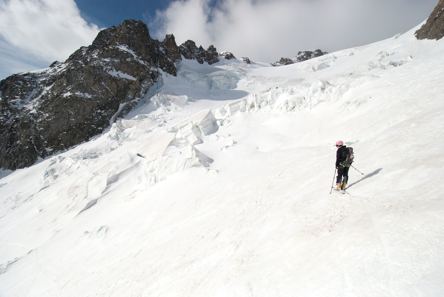 Glacier de l'Homme. Tournera à gauche ou pas?