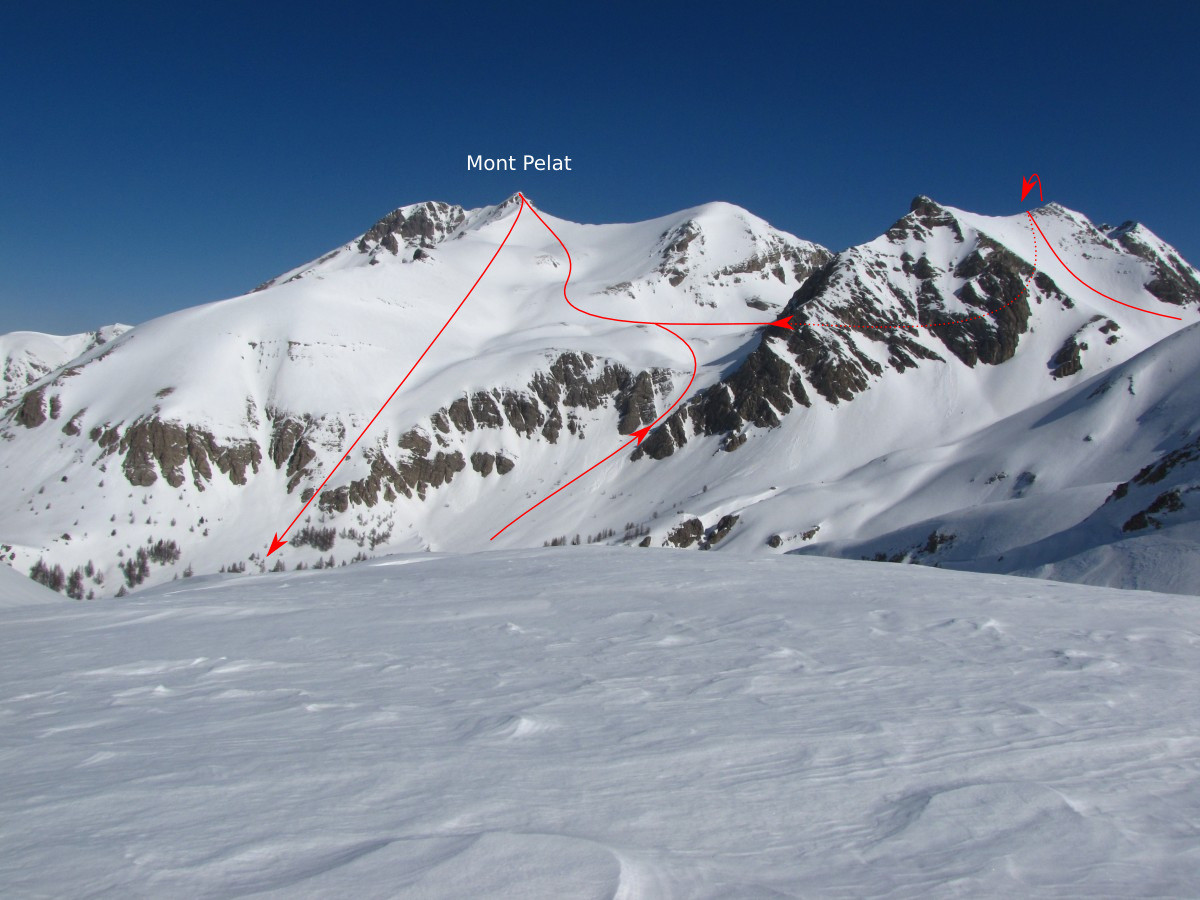 Versant S du Mont Pelat