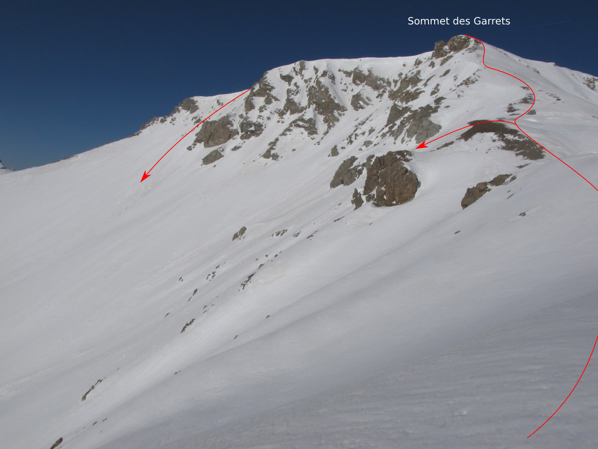 Versant E des Garrets