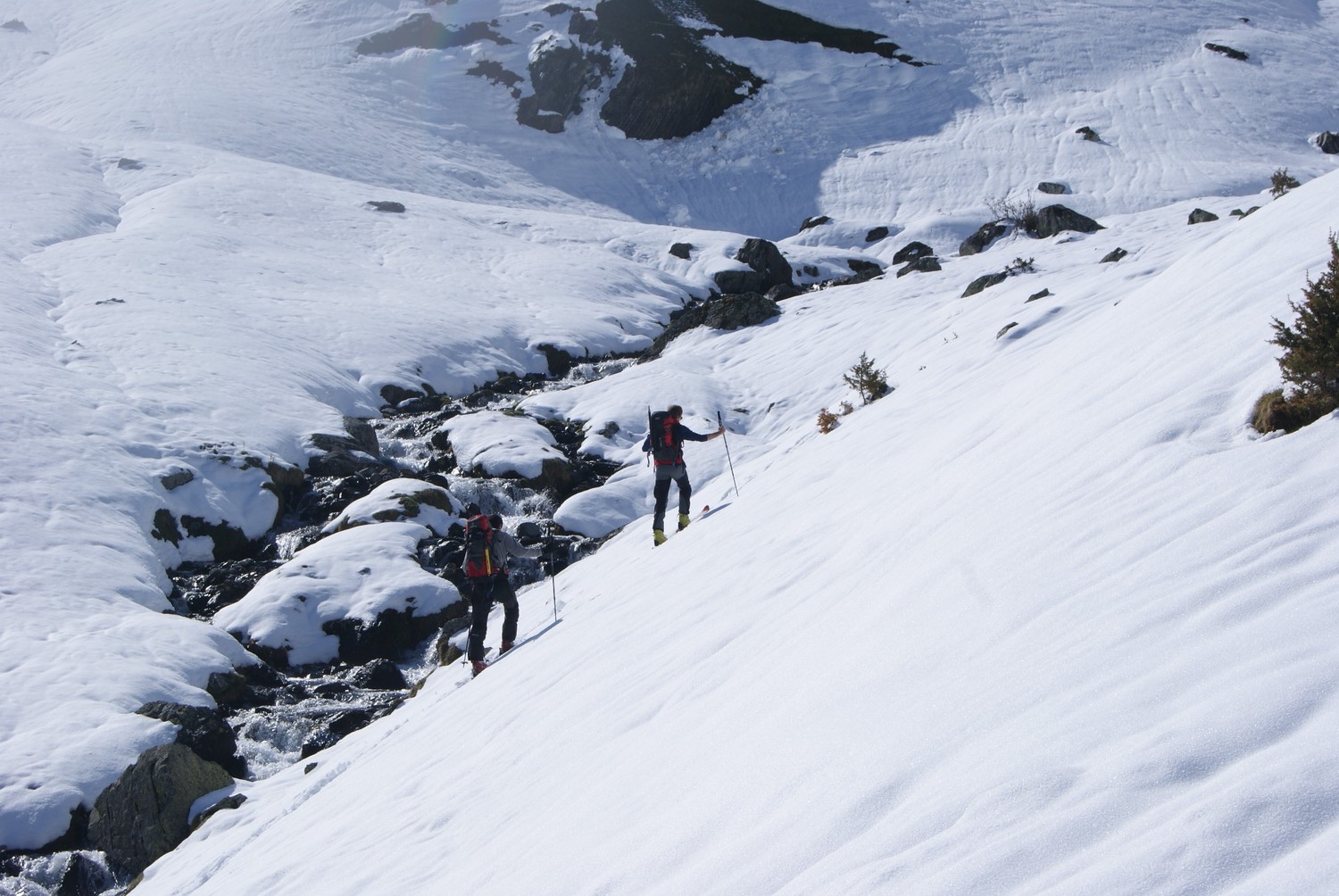 Montée le long du ruisseau