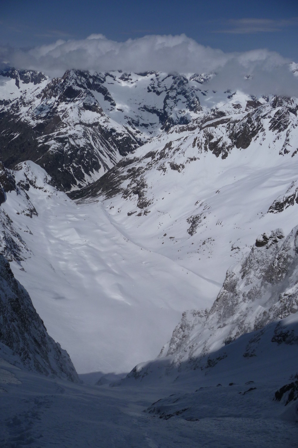 Moraine de Bonnepierre vue du haut