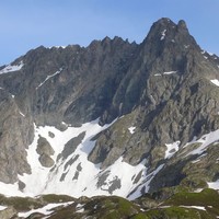 Versant E du grand pic et de la croix de Belledonne
