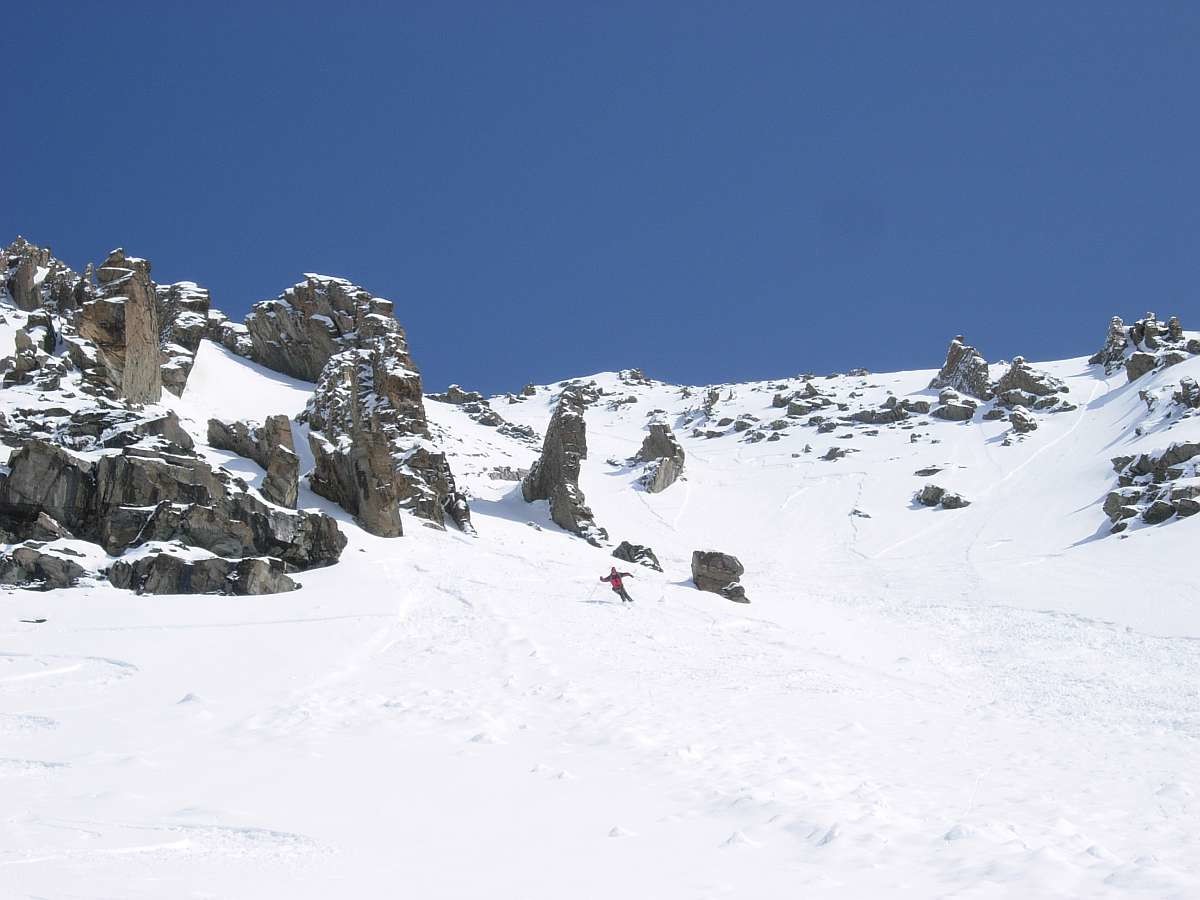 Aiguille d'argentière 8 Mai 2010 , Fin des difficultés, Photo de Alain A