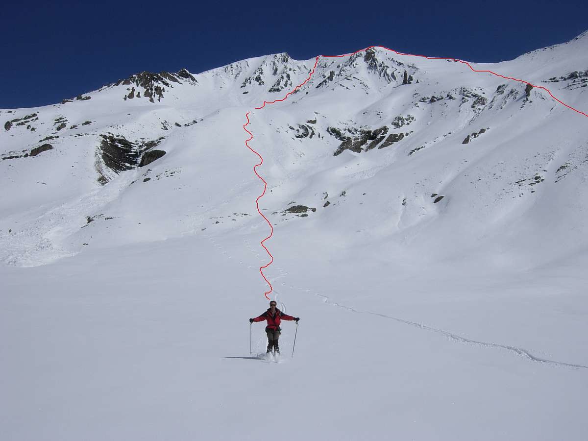 Aiguille d'argentière 8 Mai 2010 , Le Parcours , Photo Alain Auclair
