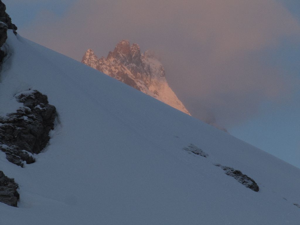 Chamoissière: Départ du refuge de l'Alpe
