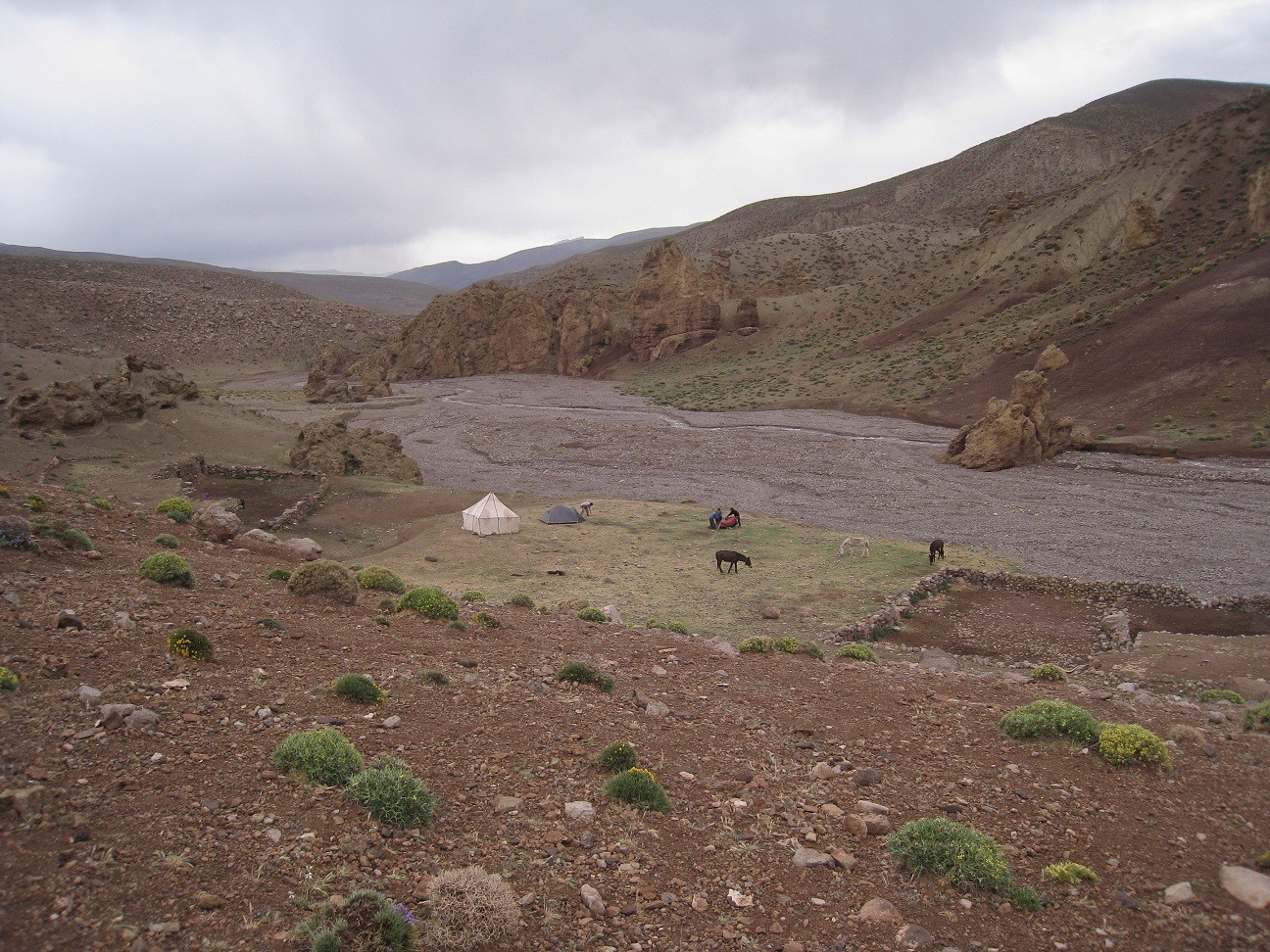 Djebel M'Goun - camp 1 - Amougr Saln