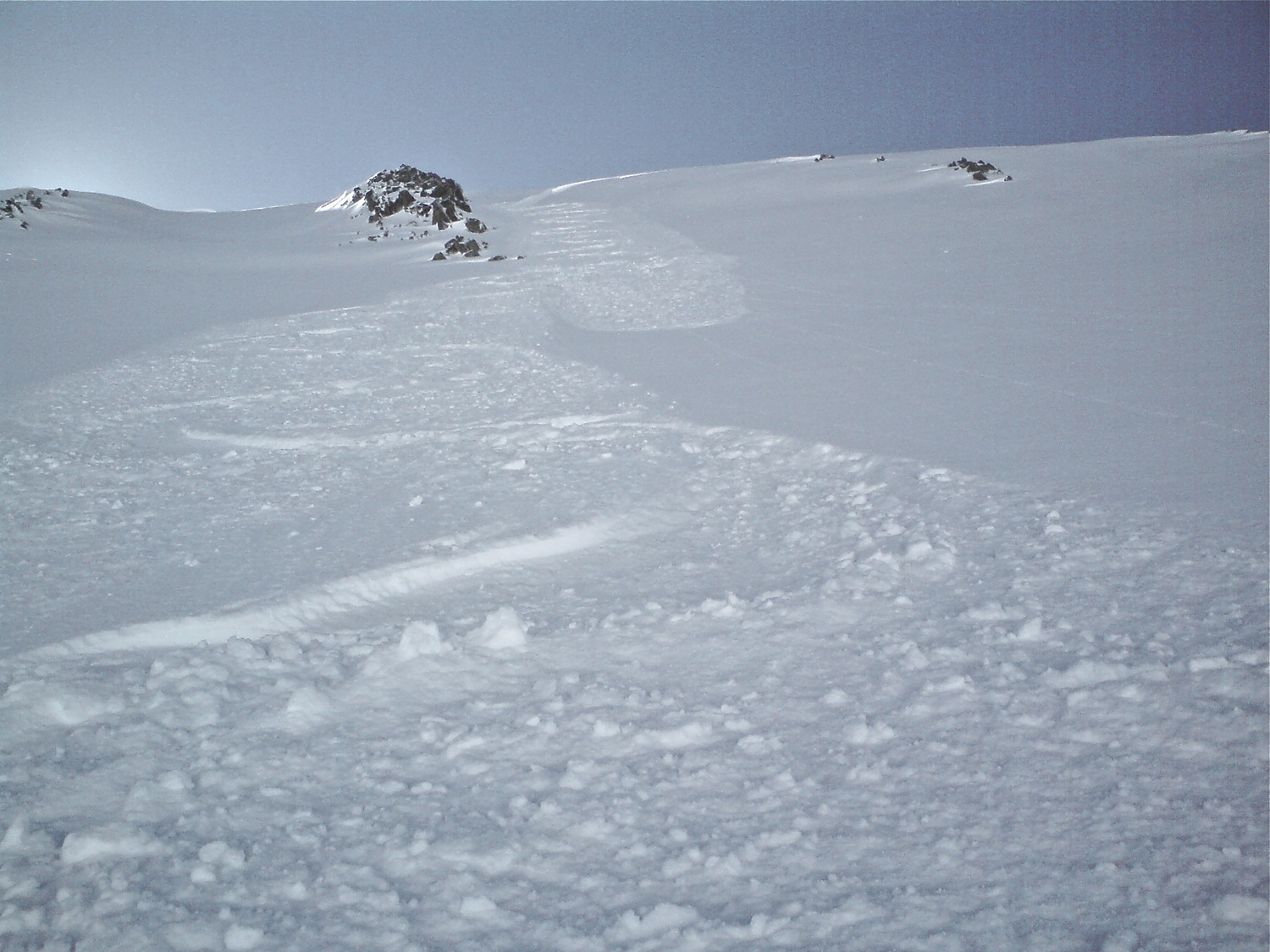 Descente par un des couloirs de Mte La Valletta.
