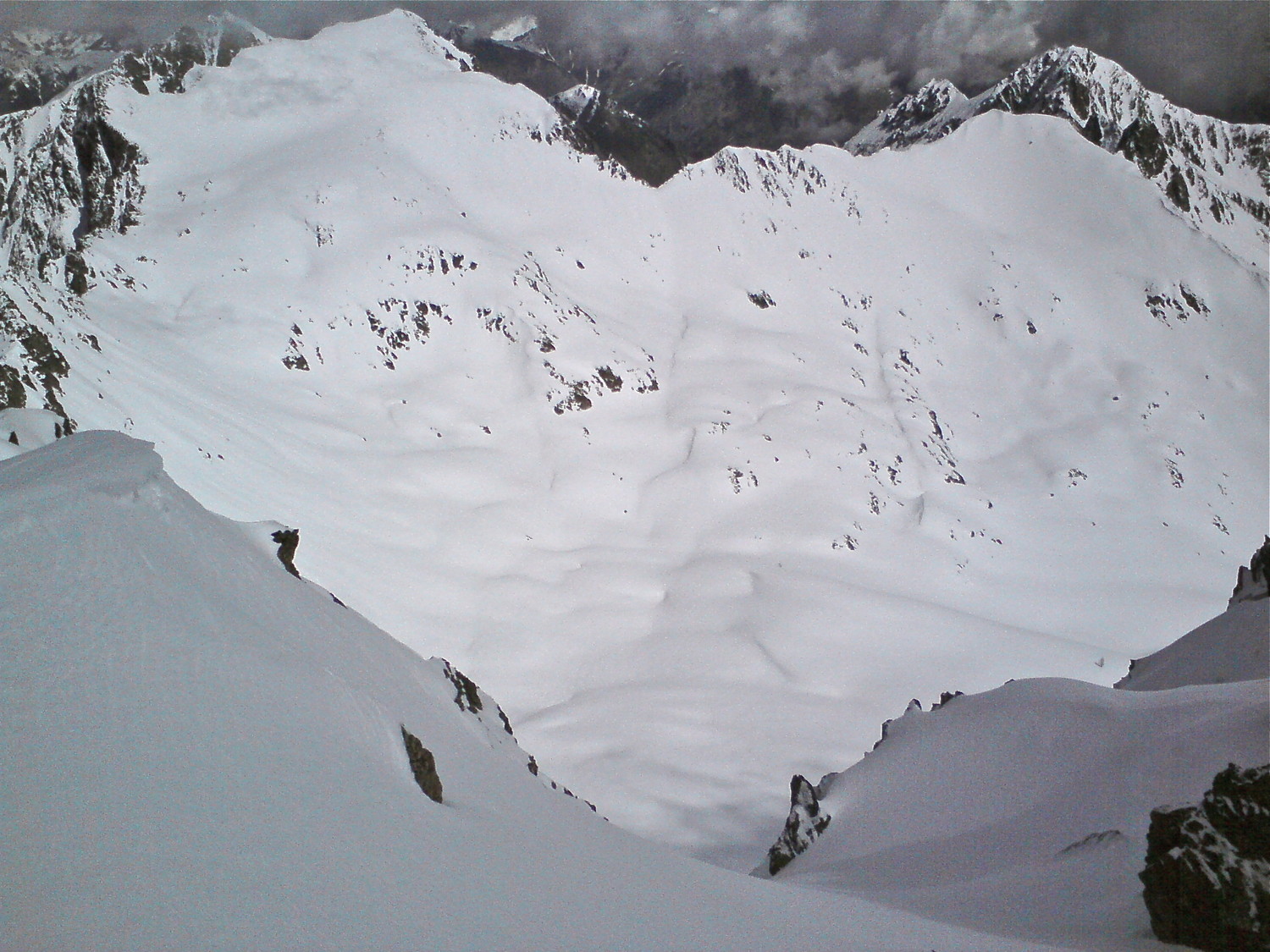 Vue sur Testa Gias Dei Laghi et Passo della Cairilièra
