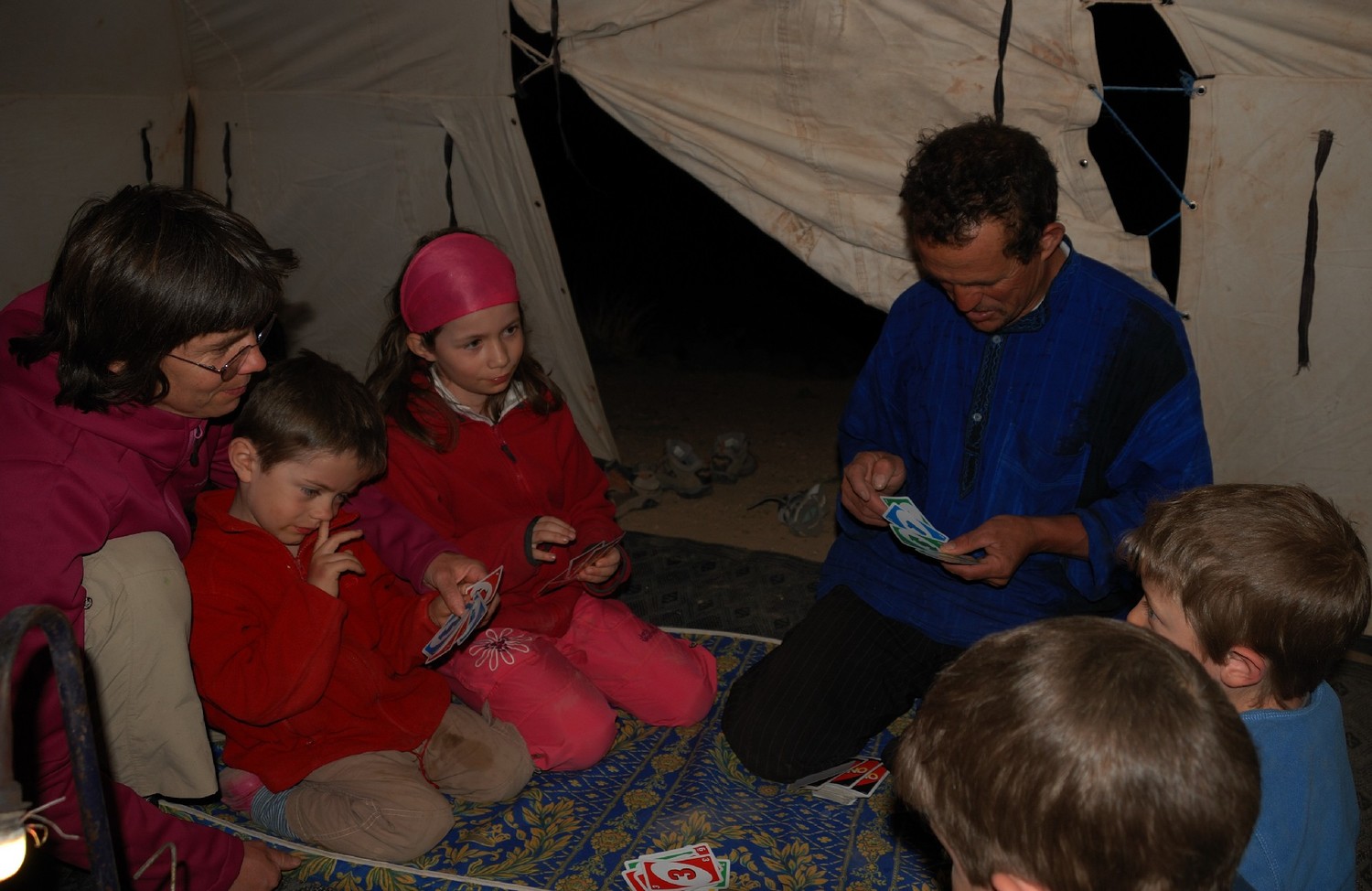 Soirée au camp, J1 du trek du Sirouah