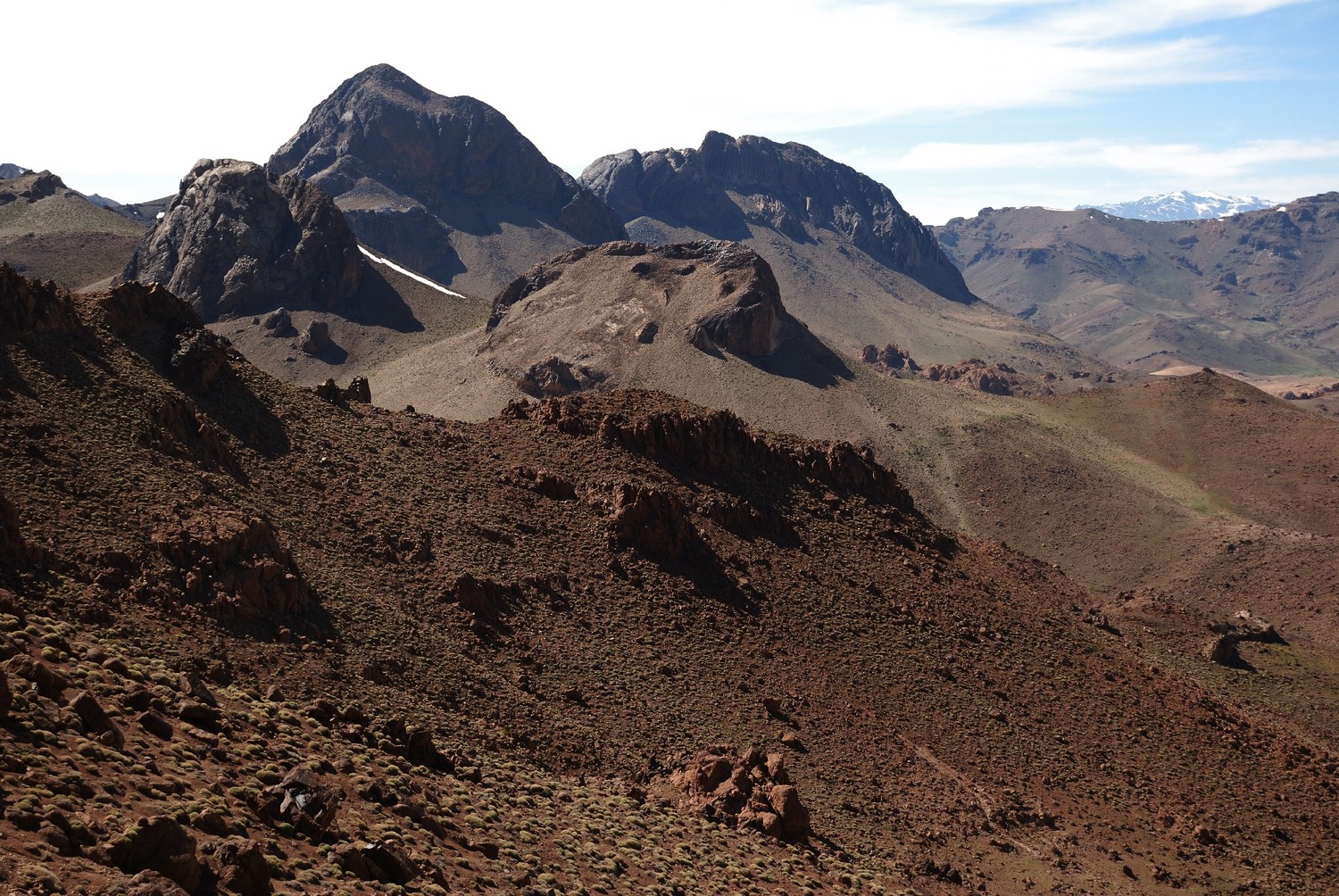 Dyke de Tiqwine en descendant vers M'dist, 2ème soir du trek du Sirouah