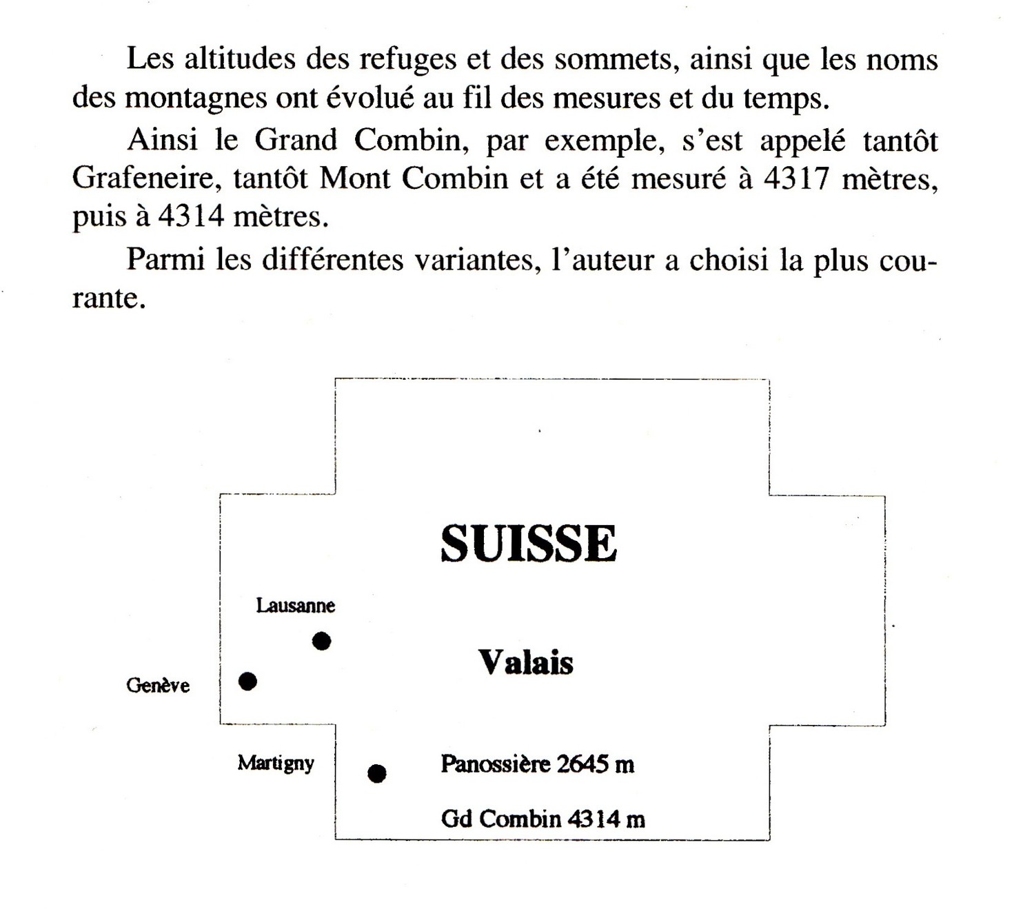 Panossière, plan général de situation