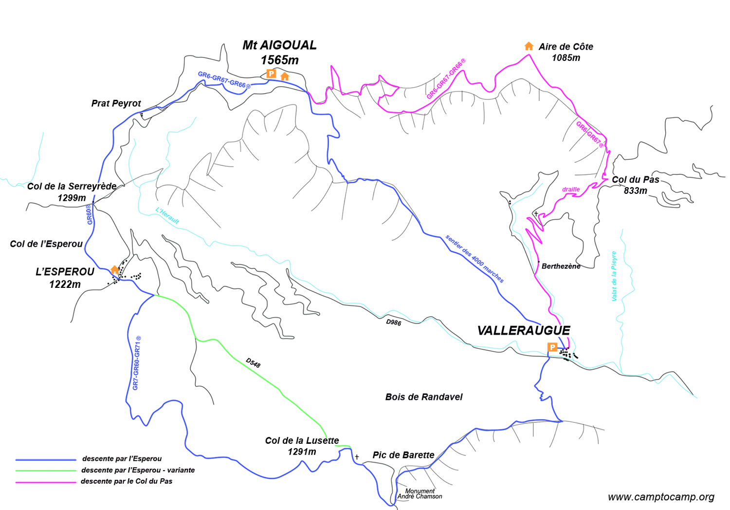 Itineraire 4000 marches