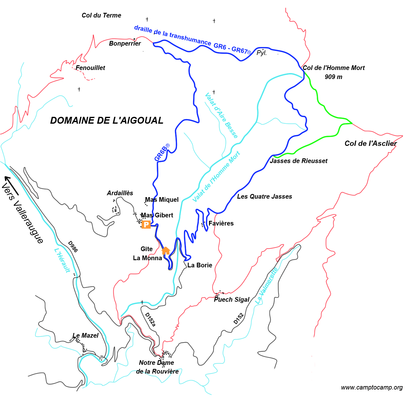 Itineraire Col de l'Homme Mort