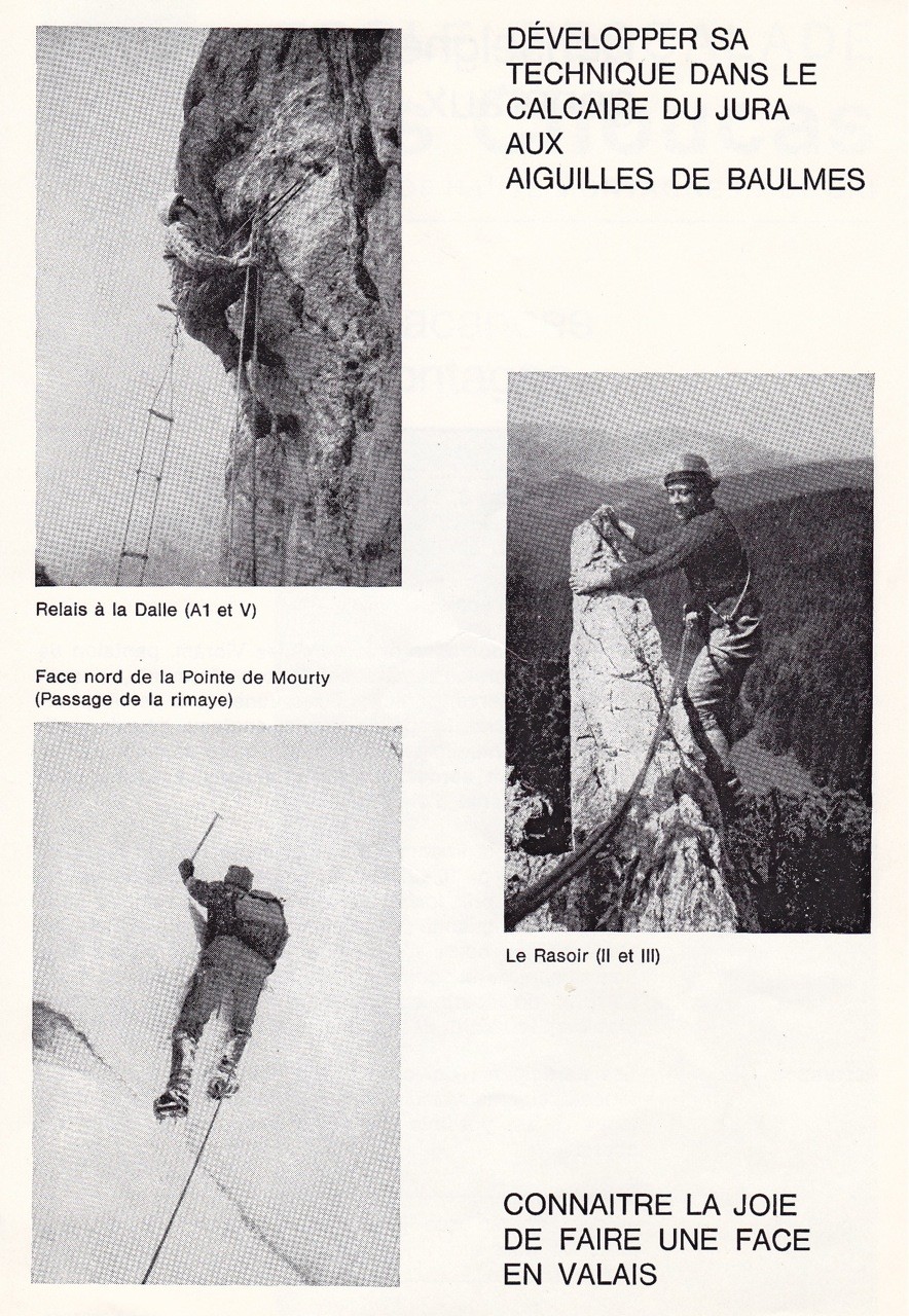 Années 1960, Choucas, page 3 du prospectus: alléchante