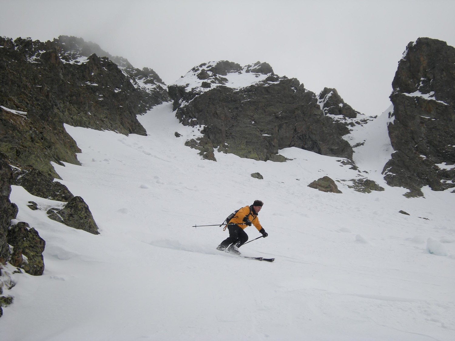 Pointe de l'Ifala. Dessous le couloir NW.