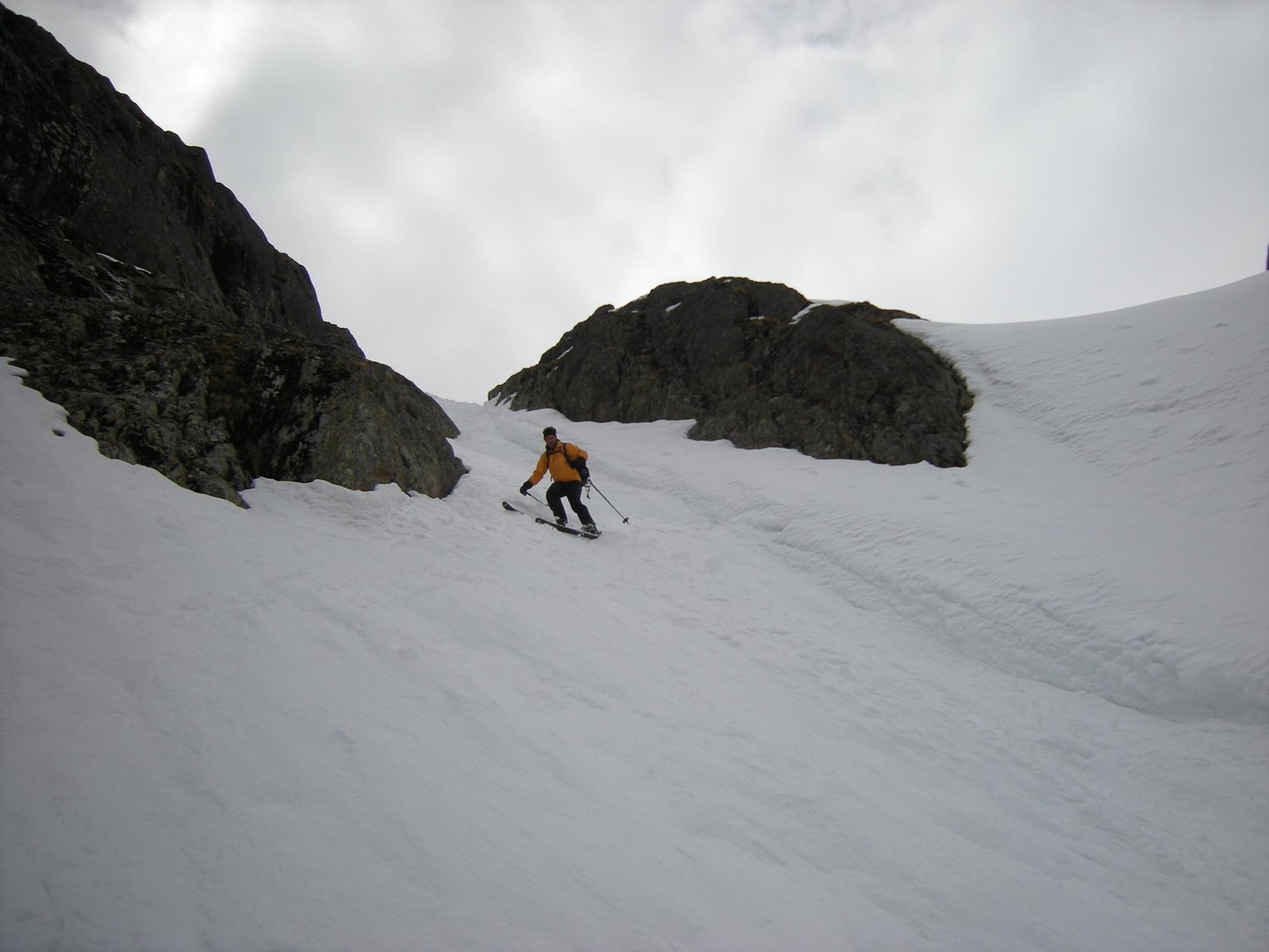 Pointe de l'Ifala. Sortie au bas de la combe N.