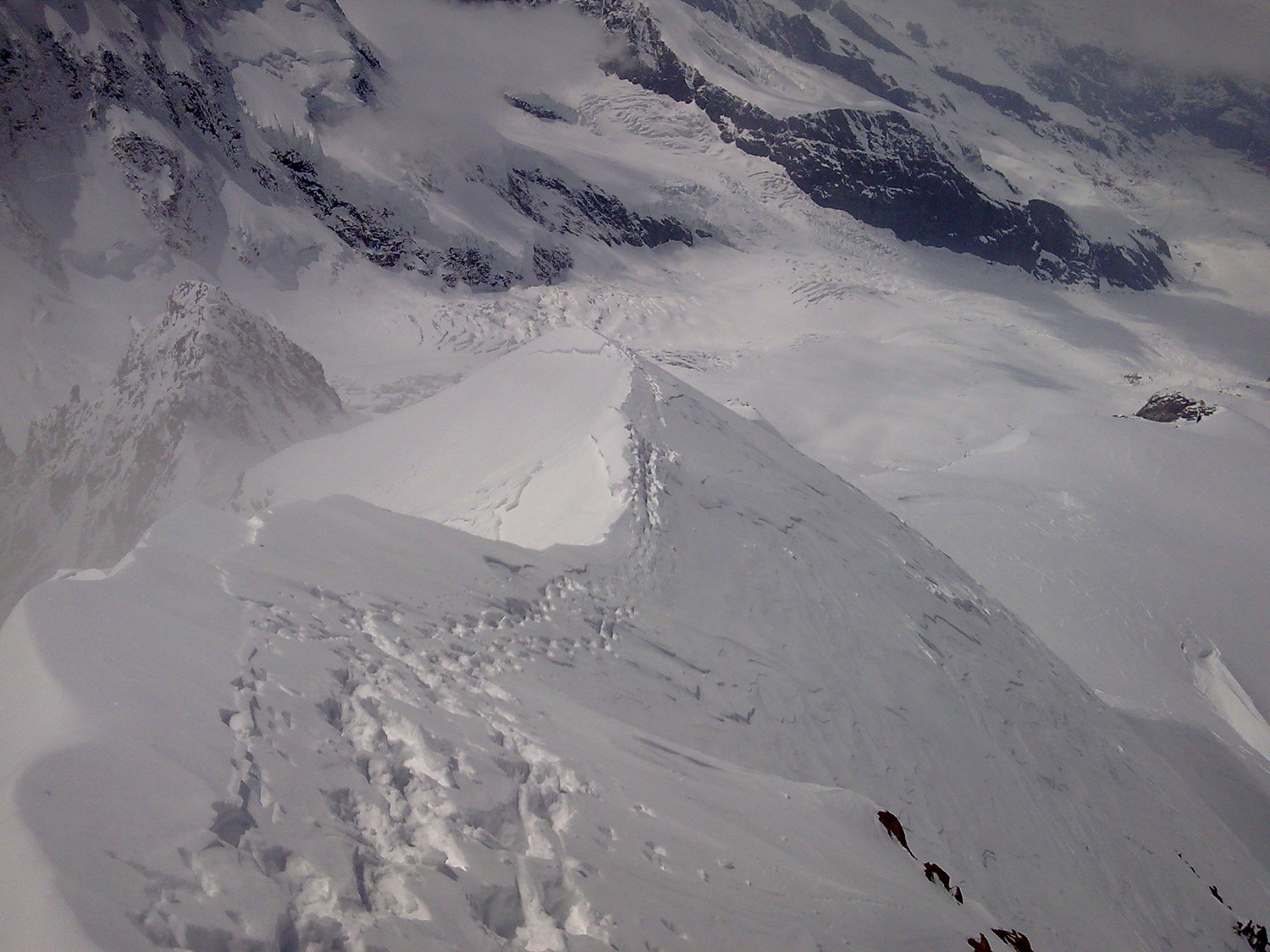 Le depart de l'arête