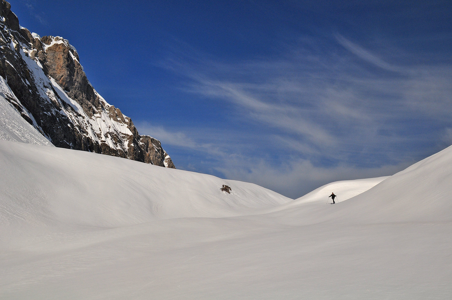 Lac des Chambres sous la neige ...