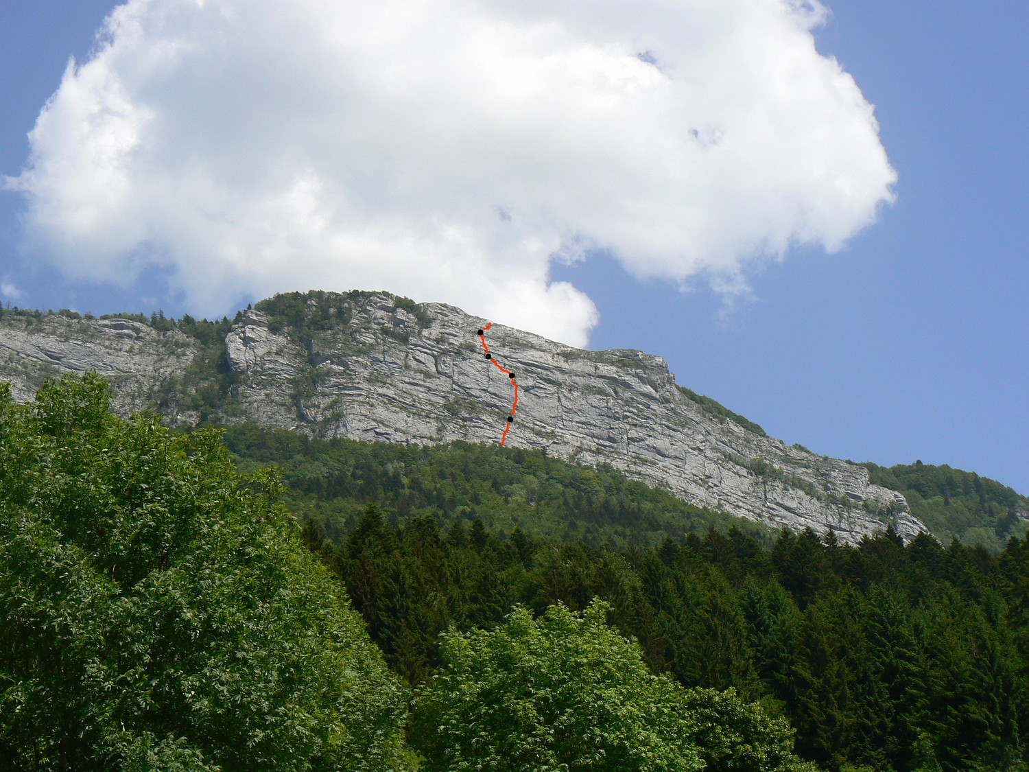 Rochers de Gonson vus de Rencurel (D'un extrème à l'autre)