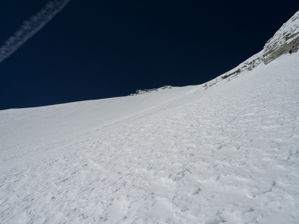 La pente supérieure