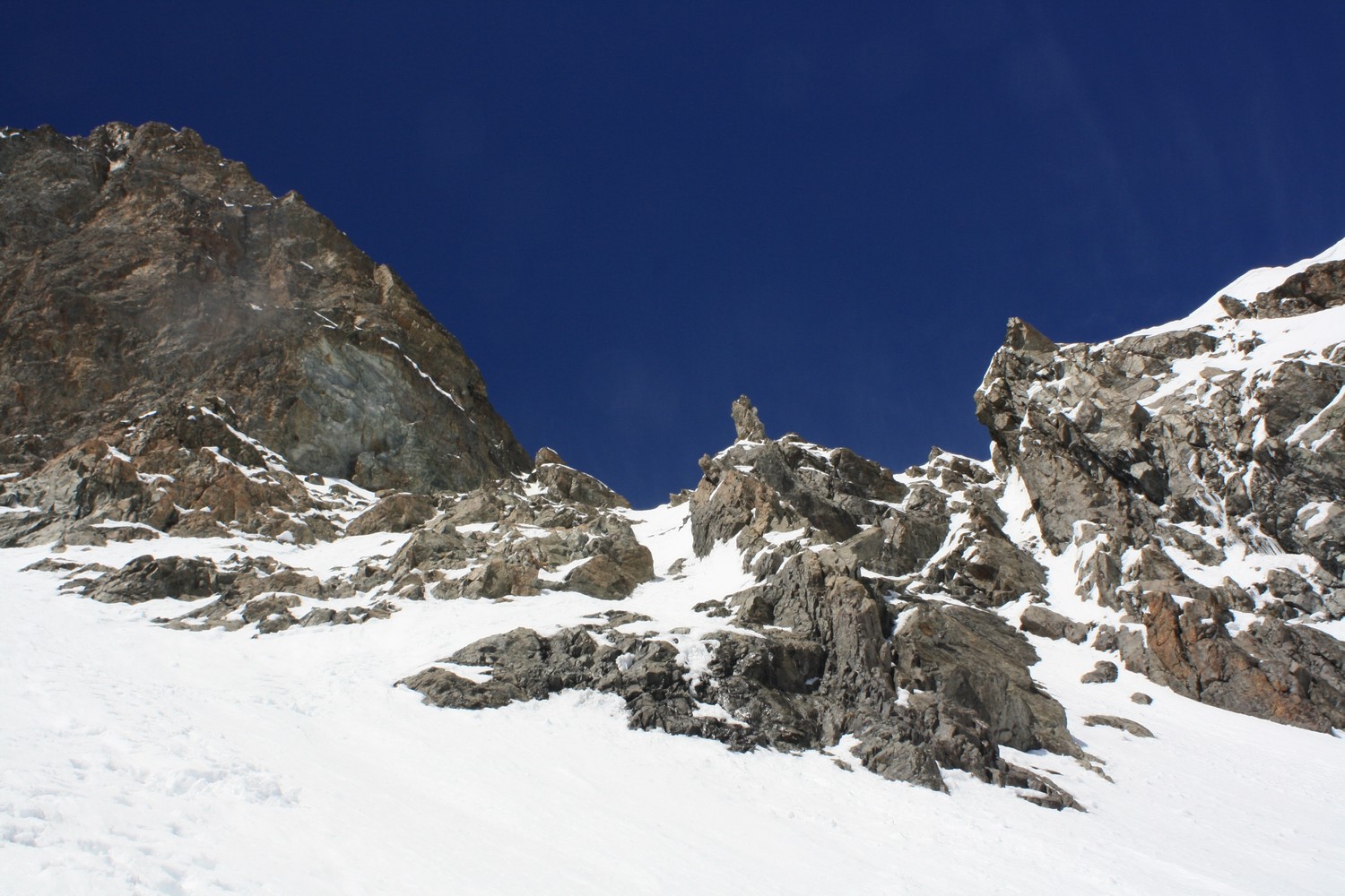 Le Col Jean Martin et ses dernières pentes d'accès