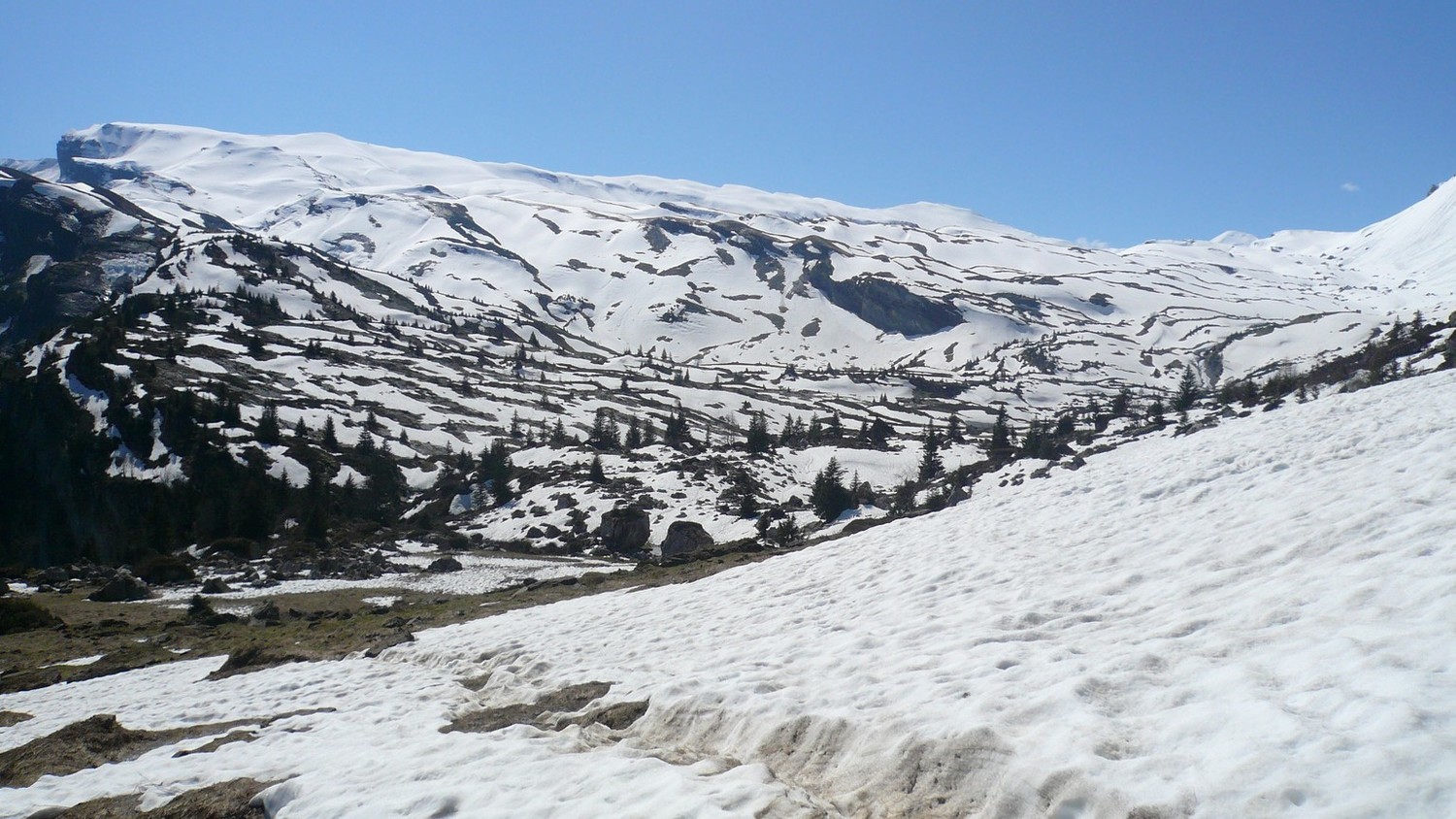 Début du plateau, je chausse