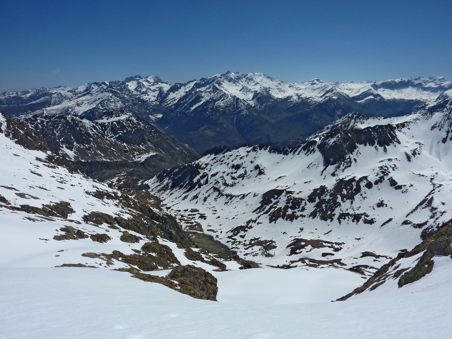 Vallon de Cestrède vu des pentes est du Pic de Cestrède