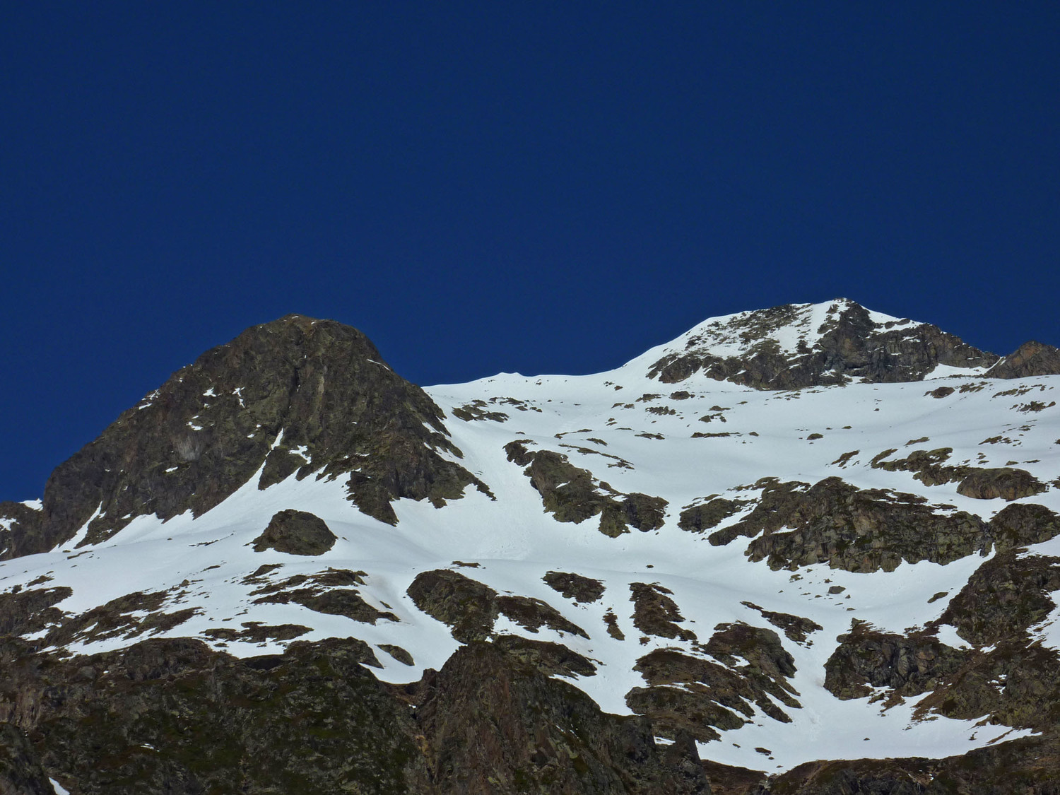 Pic de Cestrède et couloir d'accès