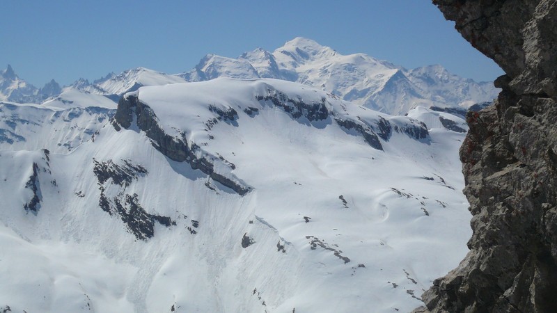 Pointe Rousse des Chambres et Mont-Blanc