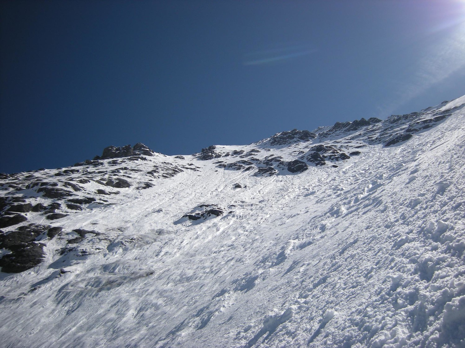 Eiger. Le haut de la face.