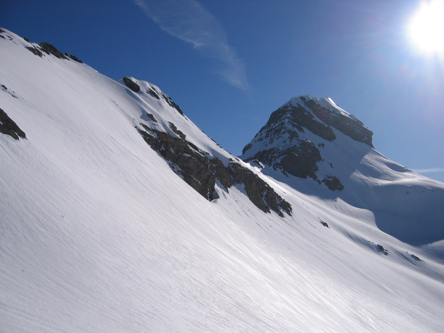 Regard vers le col de la Munia
