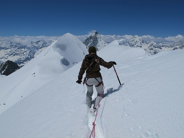 Redescente du Breithorn Central