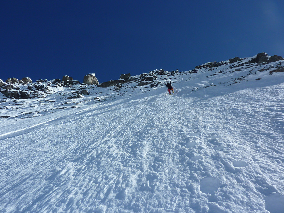 Haut de la Face SW du Combin de Valsorey