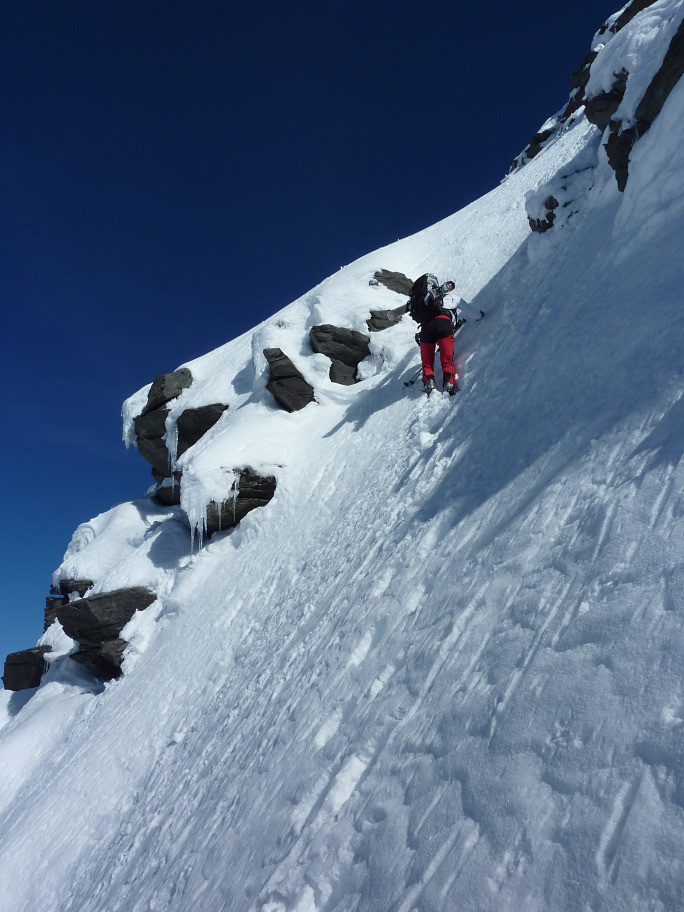 Ressaut à 15m du sommet
