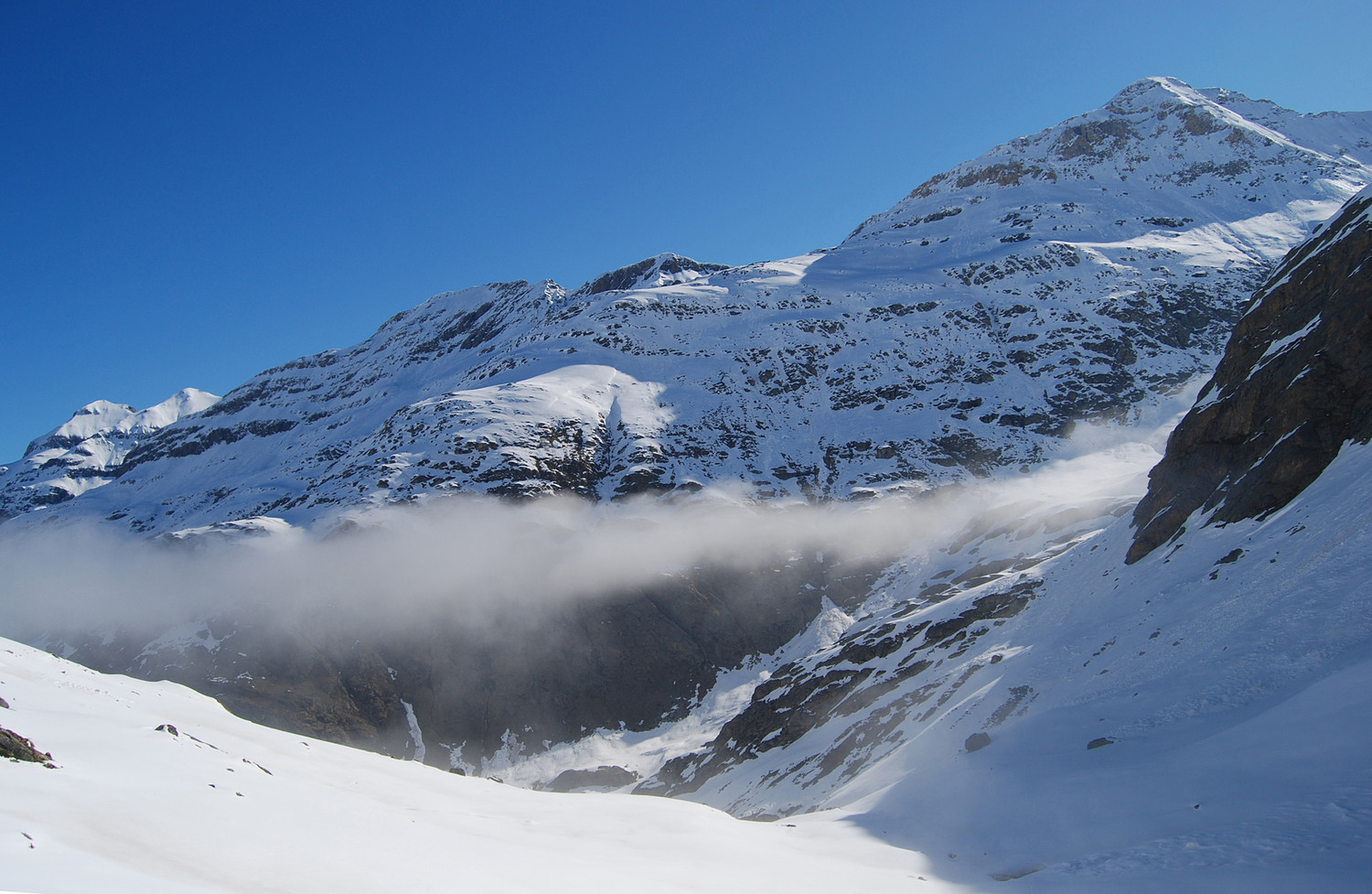 Durante la salita in Val Pasgnola da circa 2300 m.