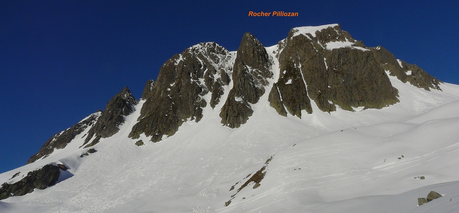 Rocher Pilliozan - Versant NE